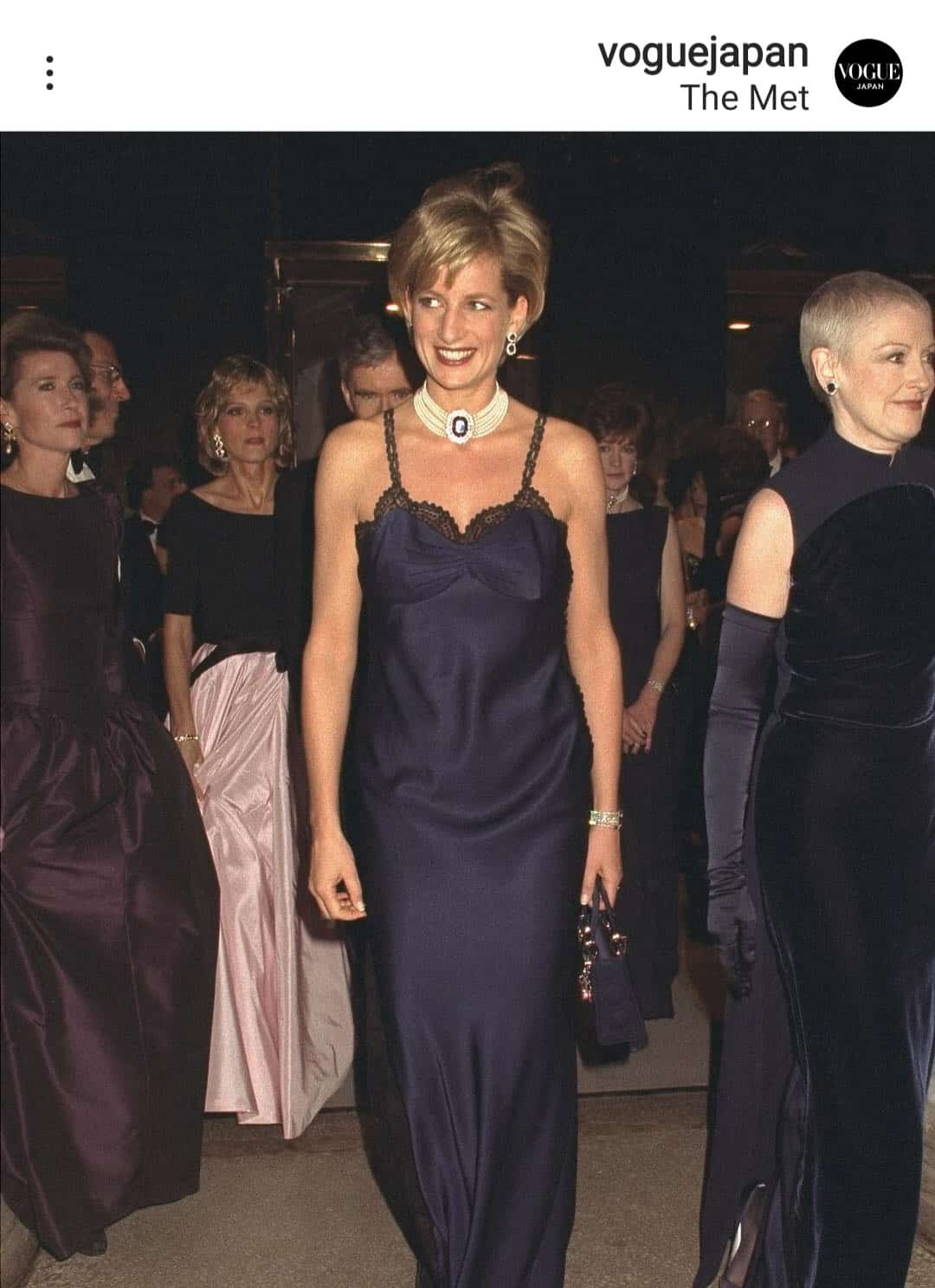 הנסיכה דיאנה באירוע מט גאלה בשנת 1996